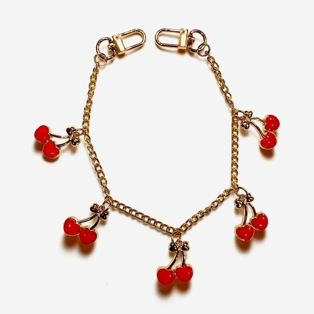 Red Cherry Purse Decorative Chain Accessory